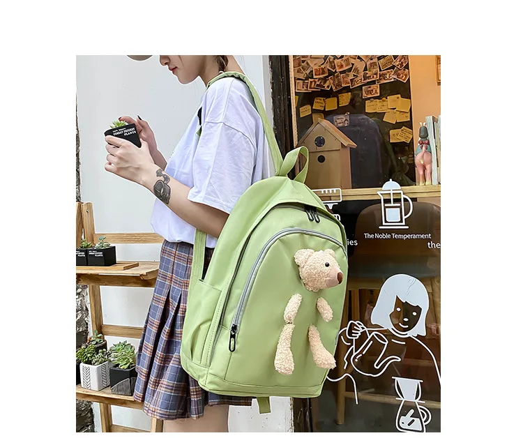 Wholesale Cheap Price Ins Style Oxford Girls Waist Bag Student High School Bag Backpack Set