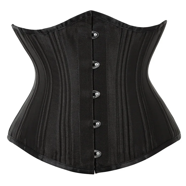 

S-6XL Large Size Fashion Lose Weight Female Wear 24 Double Steel Boned Women Slimming Underbust Waist Trainer Corset, Black, white, brown