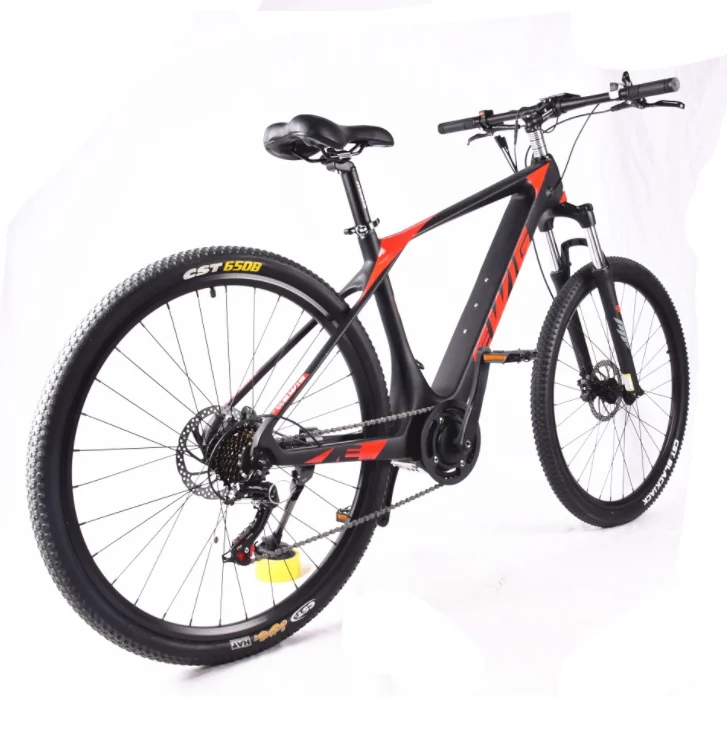 

High Speed Mid Drive mtb carbon e bike 250W Motor 36V Carbon Electric Mountain Bicycle