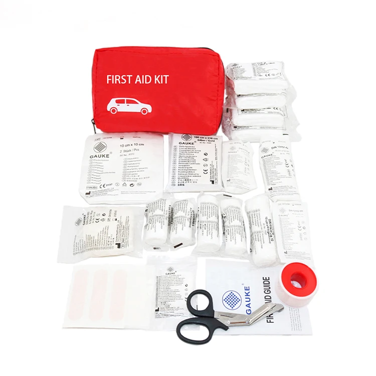 Din13164 Car First Aid Kits With Bandages,Plasters,First Aid Blanket Ce