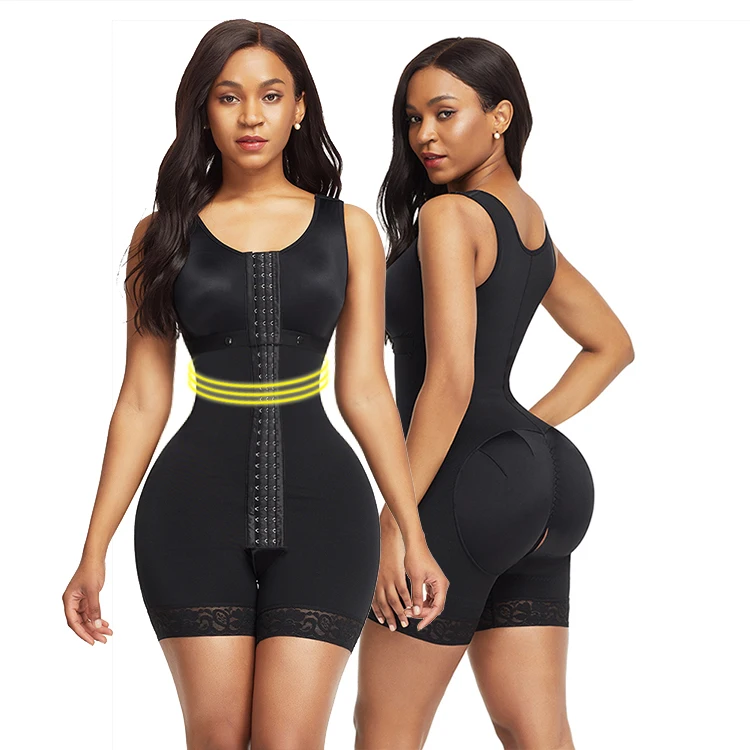 

Waist Trainer Corset Slimming Underwear bodysuits for women 3-layer butt lifter high waist body shaper