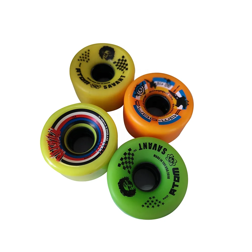 

High quality 56mm/65mm*32mm PU roller skate wheel professional smooth wheel skate roller for quad skates, Green, yellow, orange