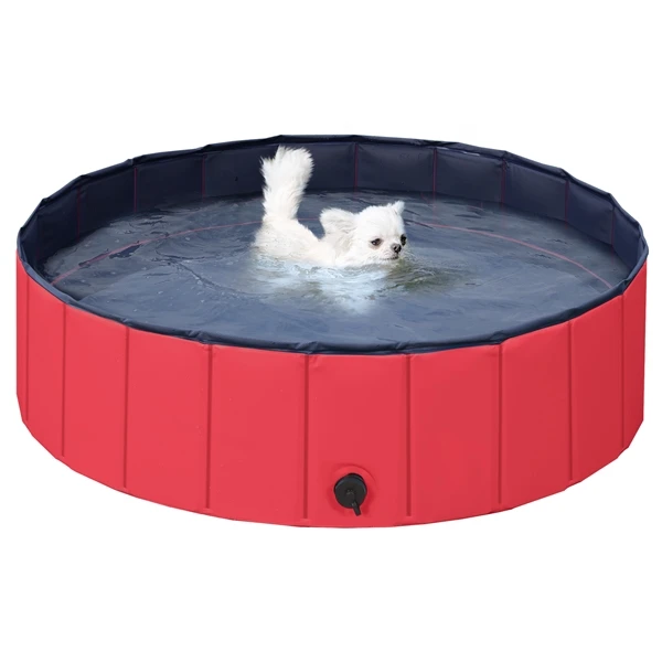 

Ready to ship Wholesale Customized portable foldable pet cat PVC bathing tub dog pools