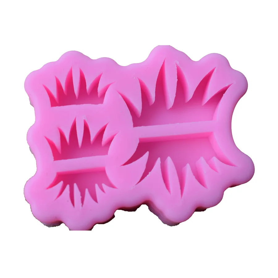 

5 in 1 tussock grass fondant silicone mold diy chocolate gumpaste baking cake decoration tools clay mold, As picture