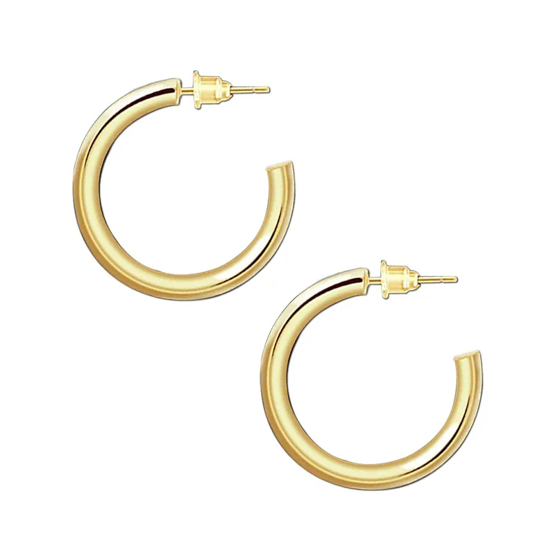 

Amazon's Hot Sale New Earrings Glaze 14k Gold C Shape fashion jewelry earrings, Rose gold/gold/silver