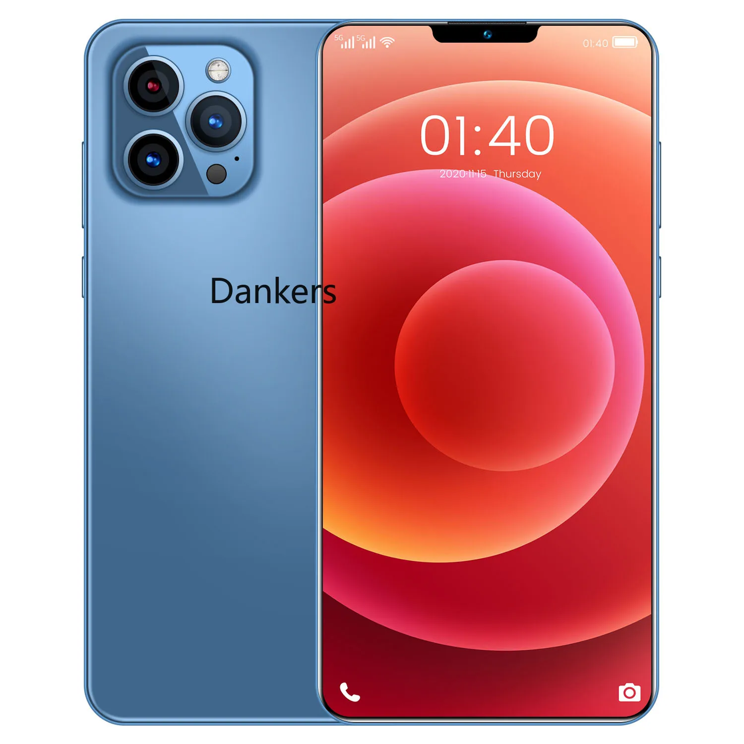 

Phone12 Pro Max Mobile Phone with Face Recognition Fingerprint Unlock Cell phone Support Dual Card Dual Standby Smart Phone