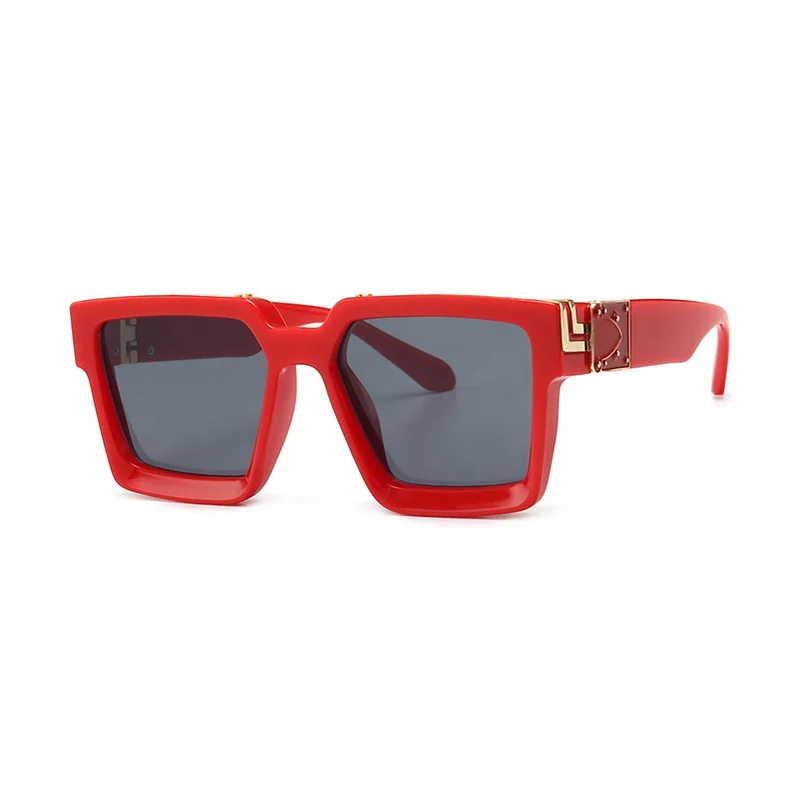 

Women Men Cool Fashion Designer Retangel Sunglasses futurist Private label
