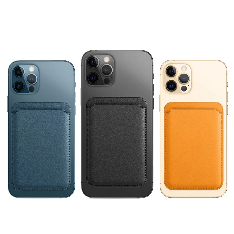 

For Magsafe card slot Leather Phone Wallet Case For Iphone 12 Pro Cell Phone Magnetic Mobile phone accessories