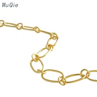 

Wuqie Fashion 925 Sterling Silver Necklace Chain Custom Choker 18K Gold Plated Jewelry Men Women Chain Necklace