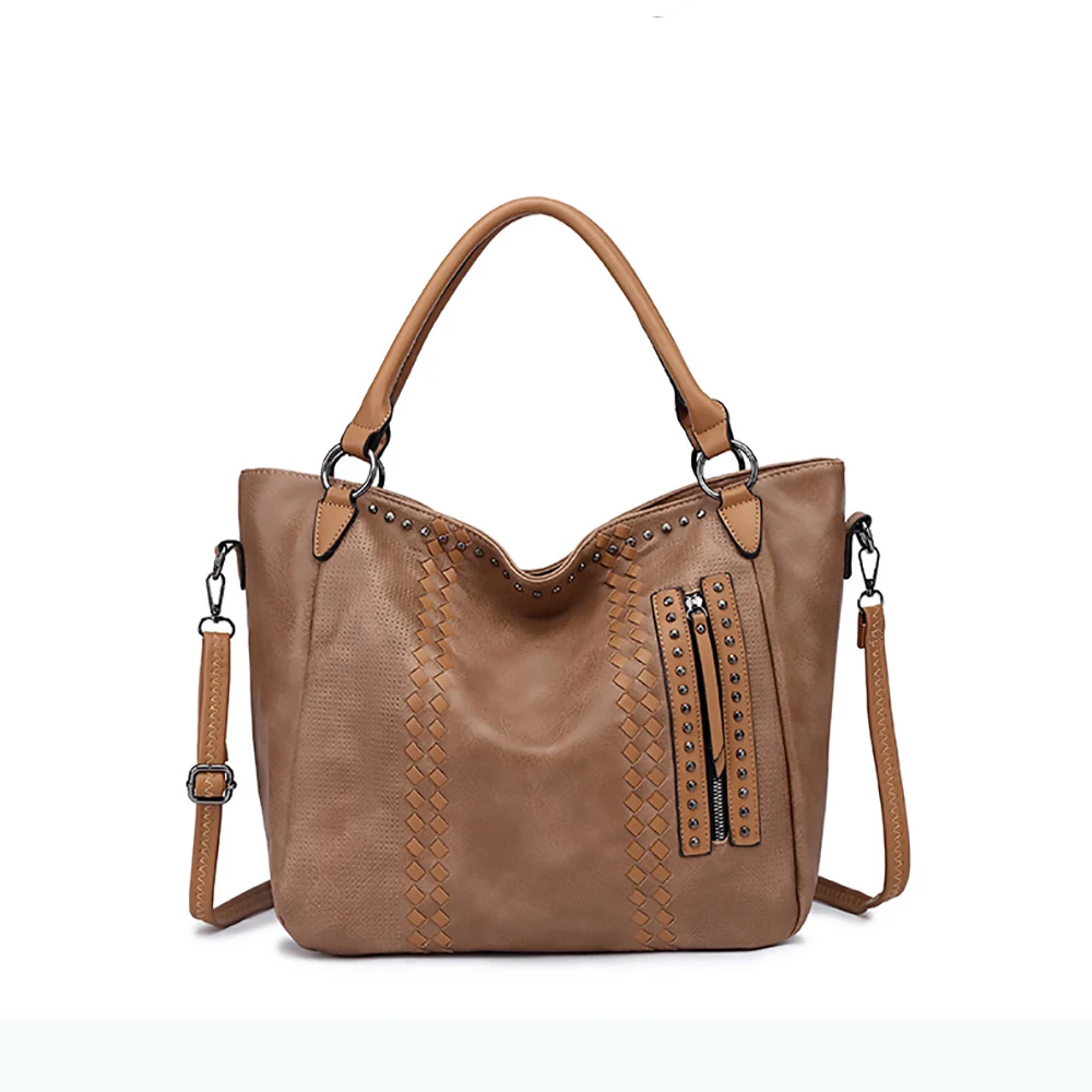 

Wholesale Women PU Handbags Leather Custom Tote Bag Classic PU Leather Shoulder Bags DOM-1081716