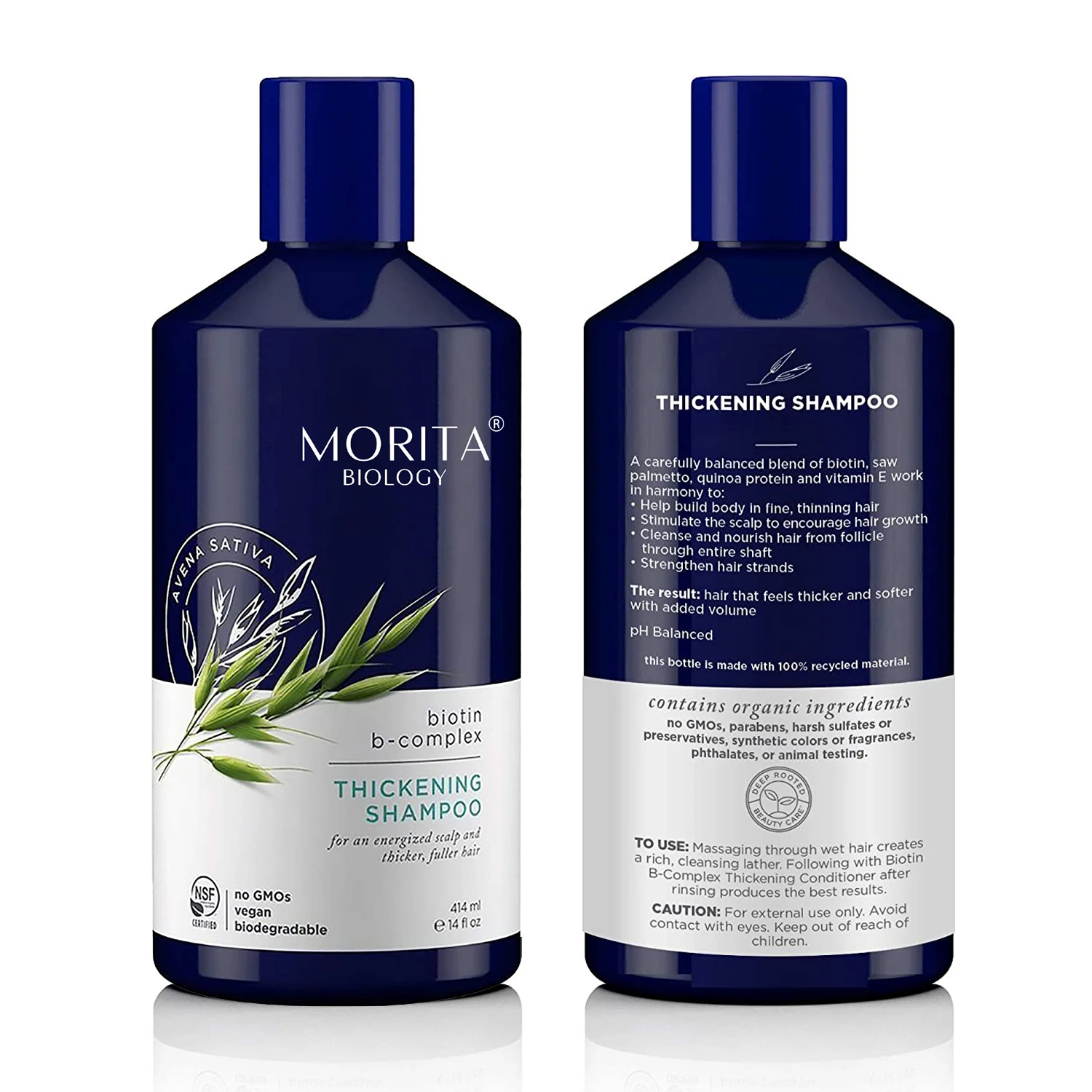 

Wholesale Biotin B - Complex Avena Sativa Thickening Shampoo Natural Moroccan Argan Oil Hair Loss Shampoo and Conditioner