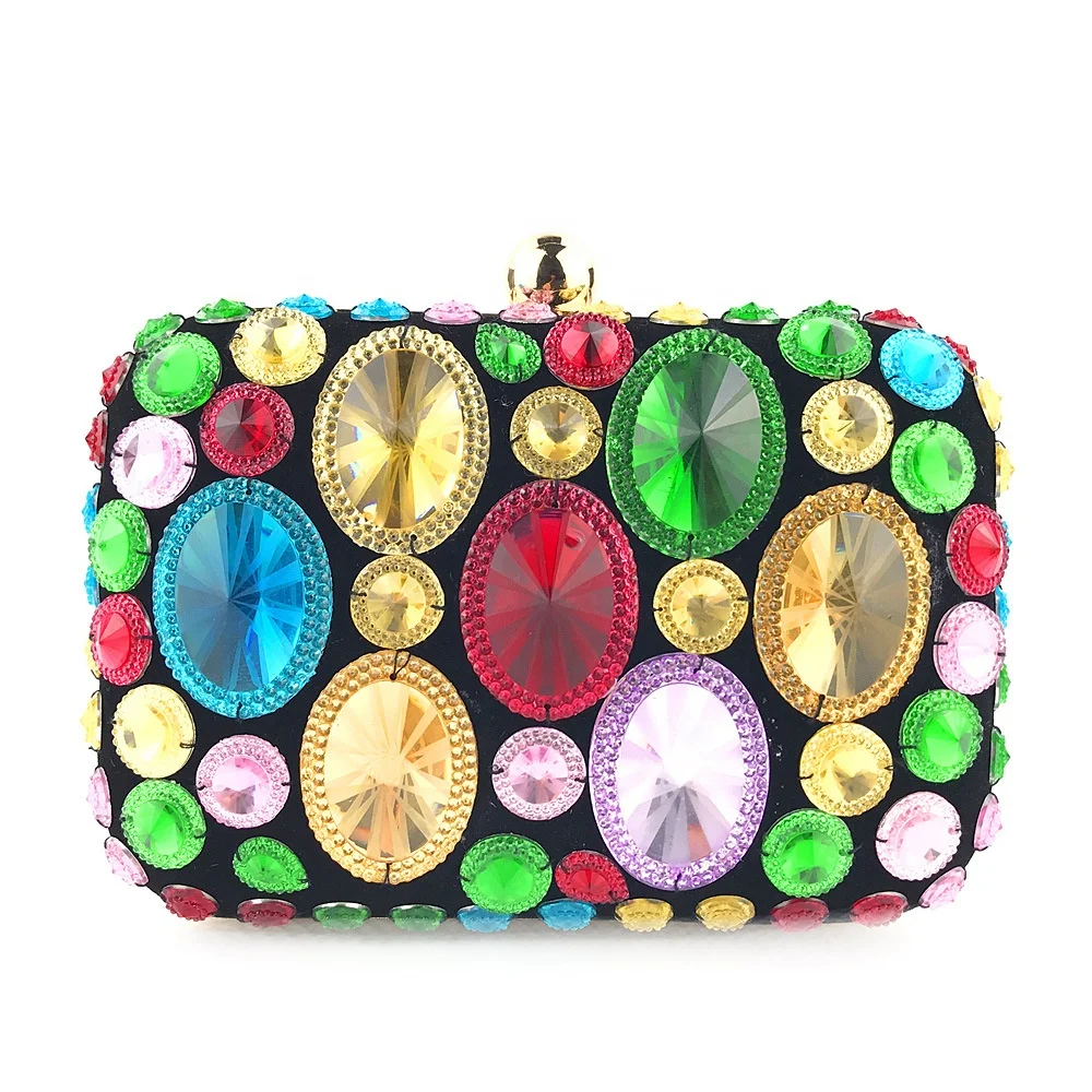 

2021 Luxury Crystal Clear Ladies Bags Dinner Party Girl Chain Shoulder Fashion Hand Bag Women Clutch Evening Purse