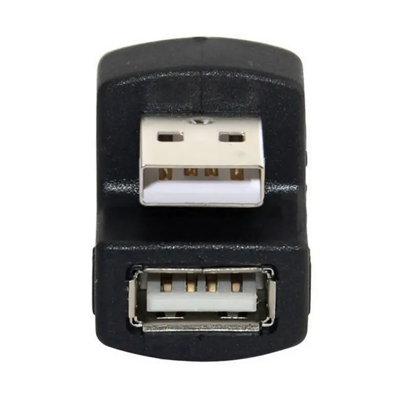 

U shape USB 2.0 A type Male to A type female adapter 180 degree cabletolink, Black