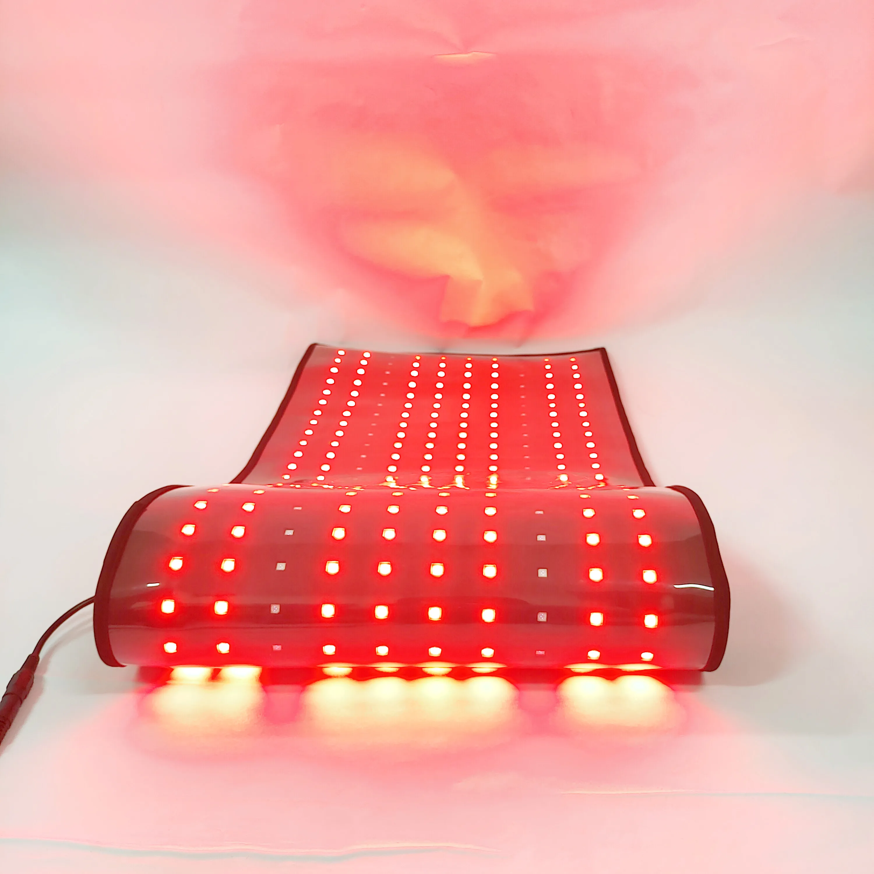 

Drop Shipping Factory Red Light Slimming Belt Photon Wrap Massage Physical Therapy Equipment Mat Custom Logo, Black