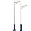 fancy galvanized steel led solar street light single arm pole drawings