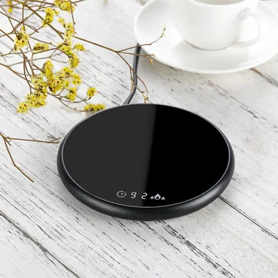 

2021 Hot USB Smart Drink Milk Tea Coffee Pad Coaster Cup Warmer Pad With Time and Temperature Control, Black