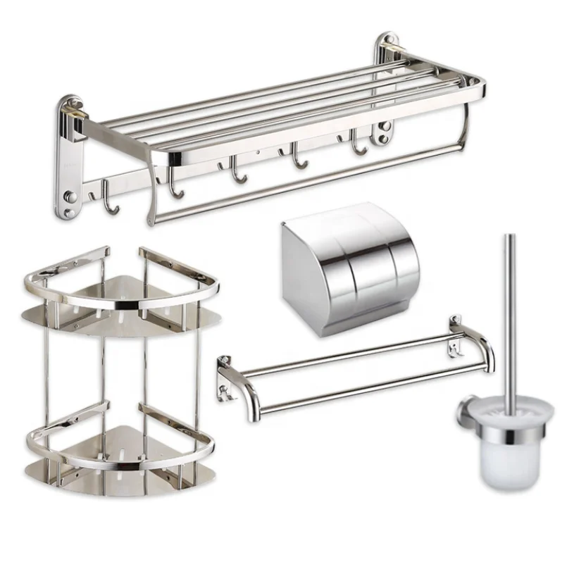 

Stainless Steel Hotel Bath Accessories set Home sanitary ware hotel bathroom accessories