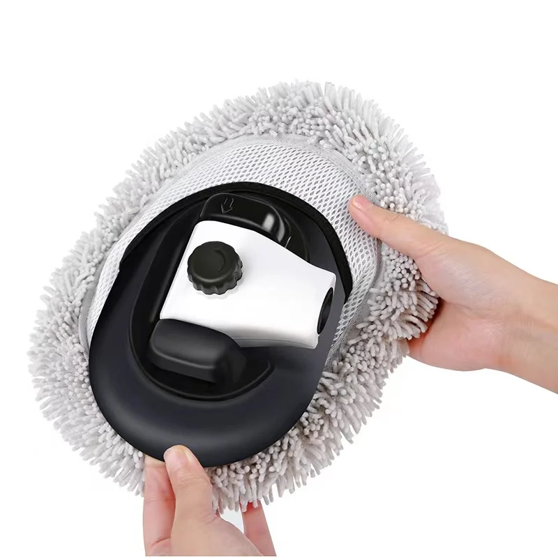 

Hot sell Car wash mop Microfiber 180 degrees rotatable window scraping cleaning brush extendable rod car windshield cleaning mop