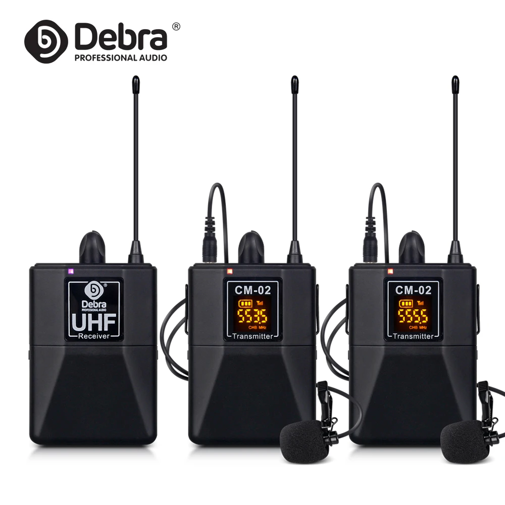 

Debra Audio UHF Wireless Lavalier Microphone with 30Selectable Channels 50m Range for DSLR Camera Interview Live phone recording