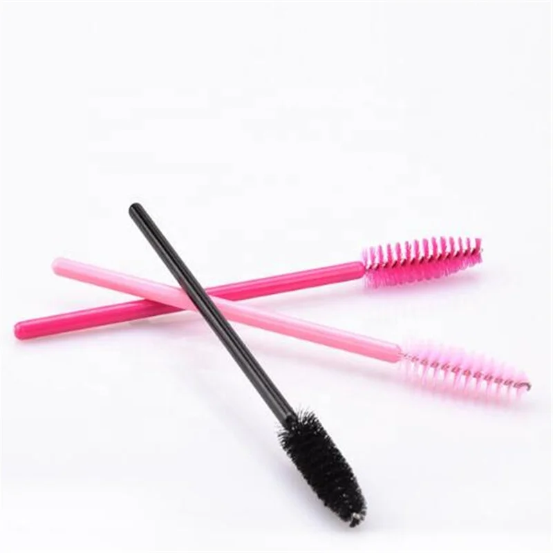 

Disposable Eyelash Extension Mascara Wand Brushes Eye Brow Lash Brushes, Pink/black/rose
