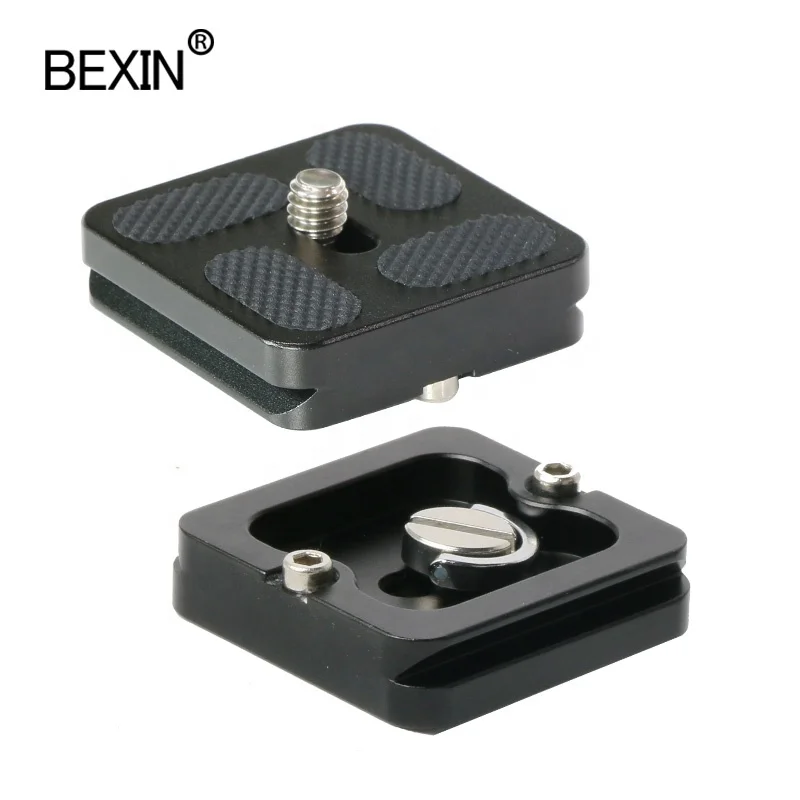 

BEXIN tripods spar parts accessories 40mm PU-40 mini QR Quick Release camera tripod mount adapter Plate for tripod ball head, Black