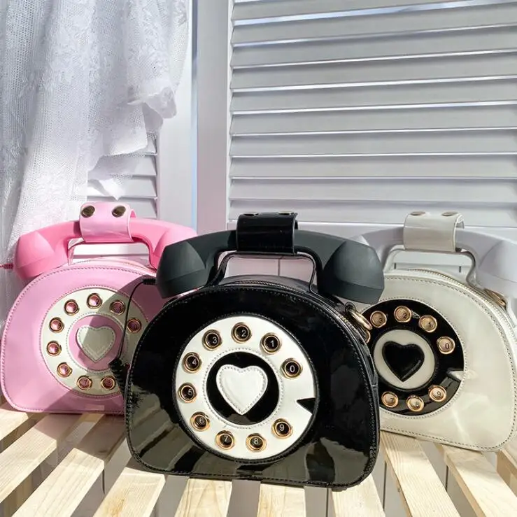 

Wholesale New design cute telephone pu leather mini purses crossbody lady shoulder messenger bag, Colors