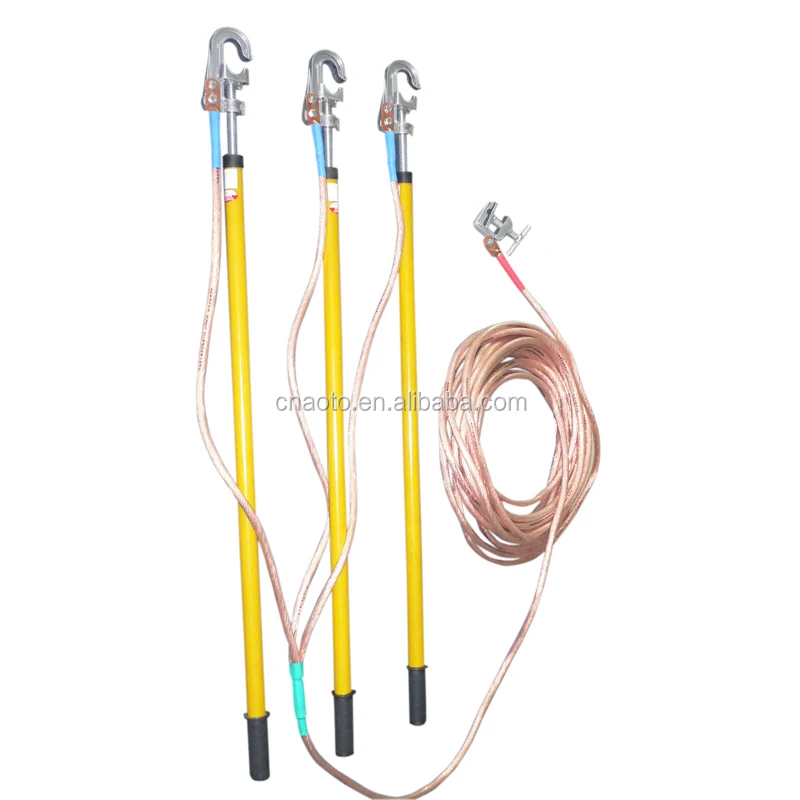 0.4kv Portable Grounding Set With Earthing Wire And Clamp - Buy ...