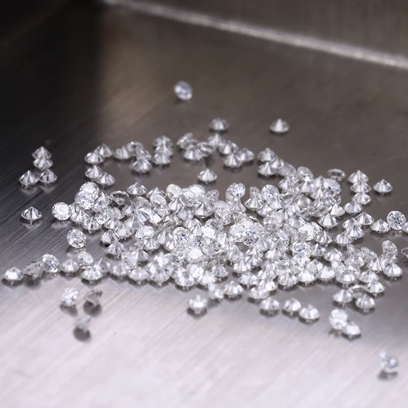 

Starsgem 3mm DEF VS HPHT diamond round brilliant cut diamond stones 0.1ct white daimond