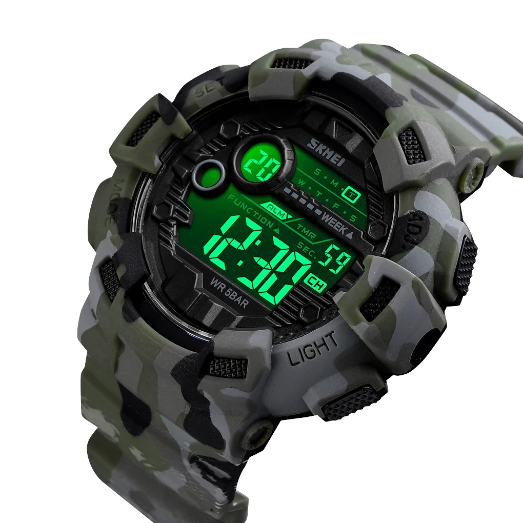 

SKMEI 1472 Fashion Simple Sport watch Men Military Watches Alarm Clock Shock Resistant Waterproof Digital Watch reloj hombre