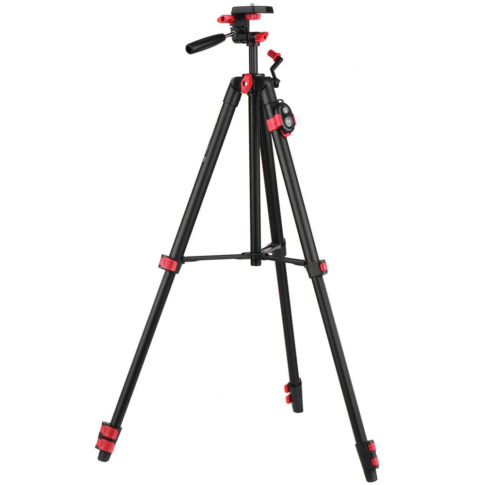 

Free Shipping Portable Black Red Remote Control Phone Clip Tripod