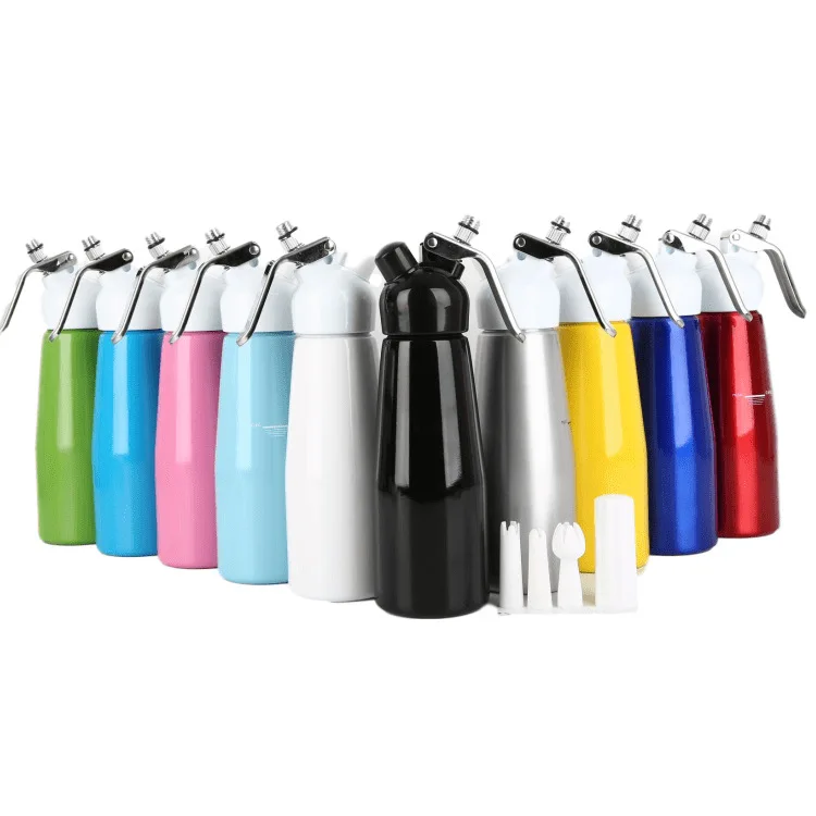 

AA648 500ml Aluminum Whipped Cream Dispenser Pint Gourmet Whipper 500ml Fresh Cream Whipper Butter Dispenser Cream Foamer Gun, 10 colors