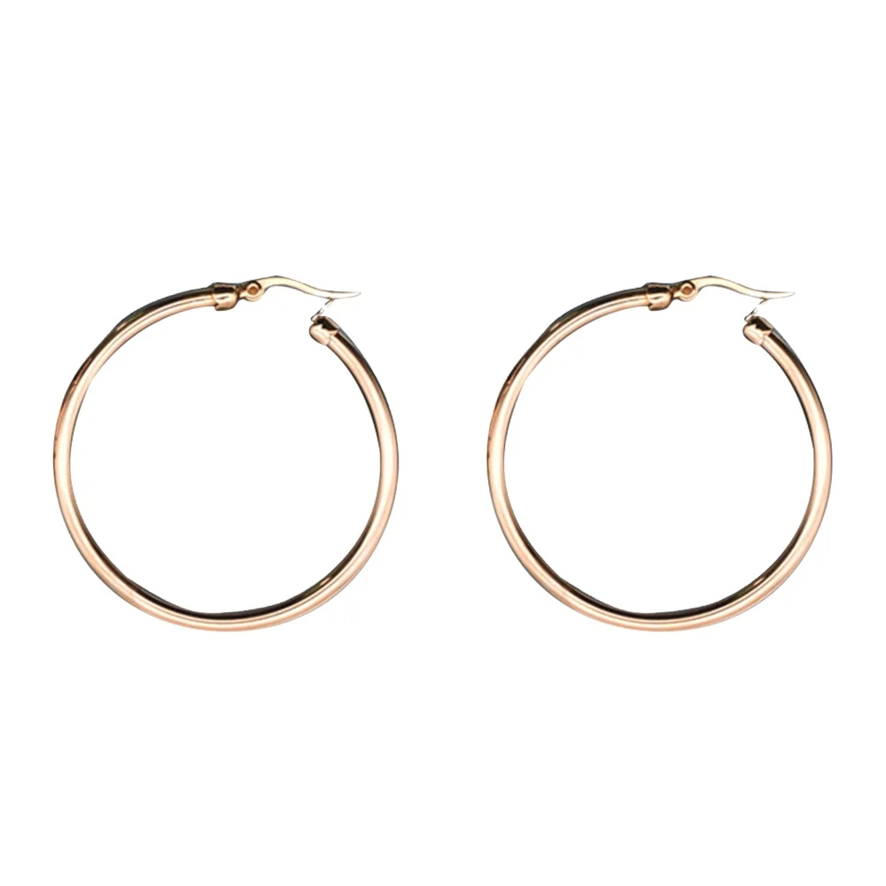 

Beadsnice earring hoops fashion women girl trendy large hoop earrings big smooth circle earrings ID 41000