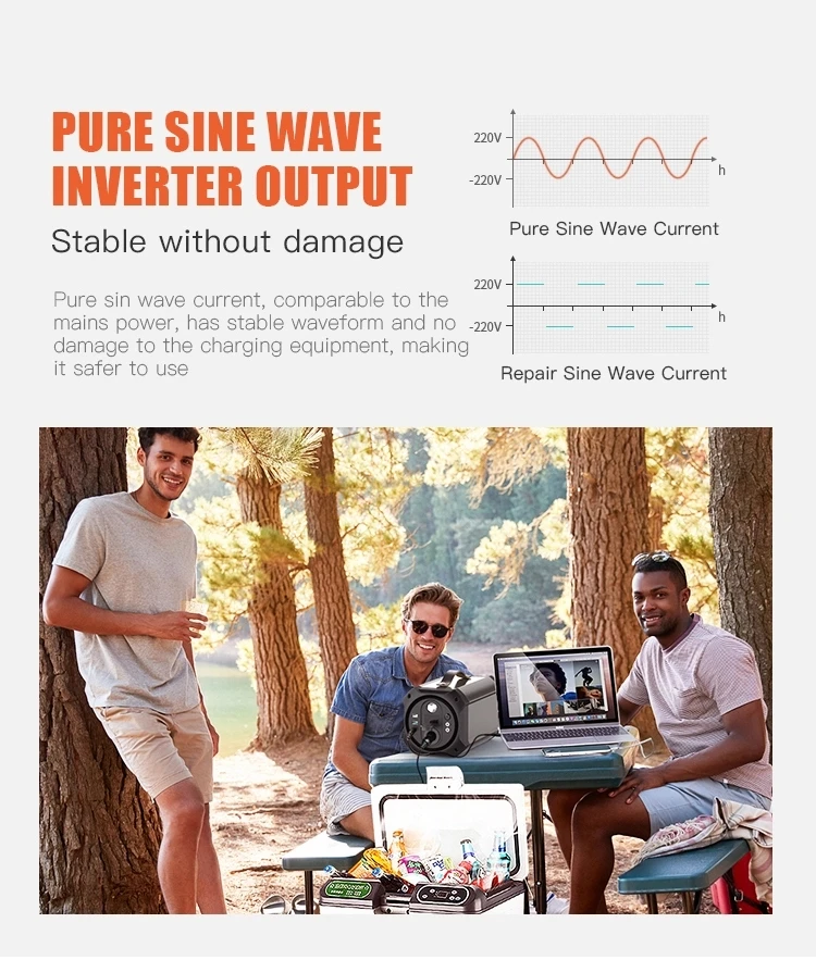 300W Portable Power Station For Outdoor Camping Power Station Solar Powered Electrical Stations Portable Laptop Power Station - ANKUX.COM