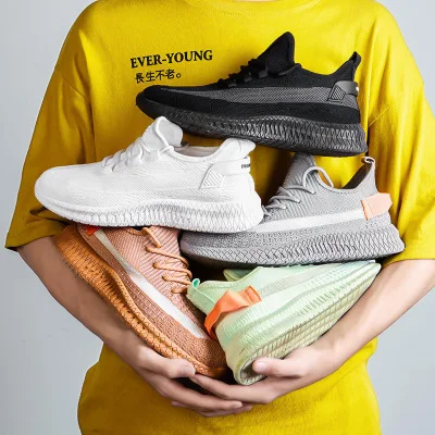 

Hot Selling Fashion Breathable Low Price Casual Tennis Running Shoes Men's Fashion Sneakers, Black/white/grey/orange