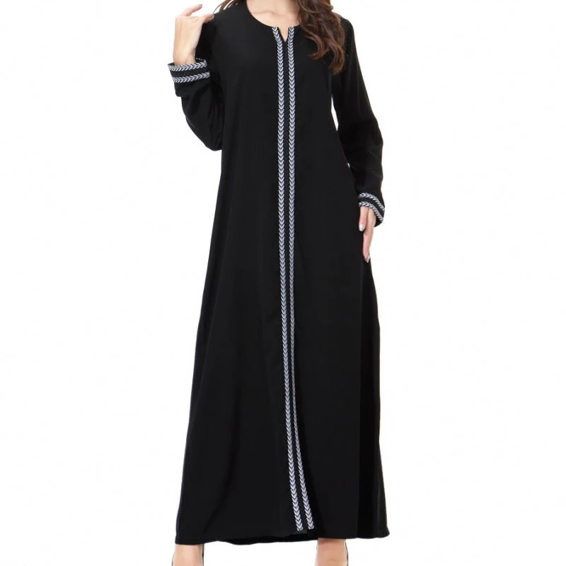 

Dubai India Satin With Waist Band Maxi Dress Dubai Fancy Dress Abaya muslim tracksuit Islamic clothing