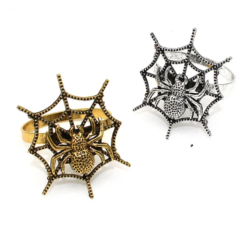 

Halloween Napkin Rings Spider Web Spooky Design Holder HWH56