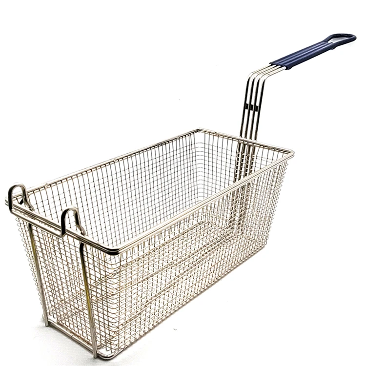 

Latest wholesale home frying basket high quality frying basket metal frying basket, Silver