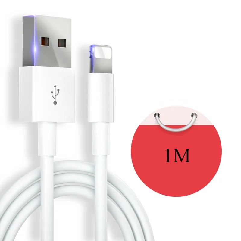 

High Speed USB Charger Data Output Cable for Iphone, White