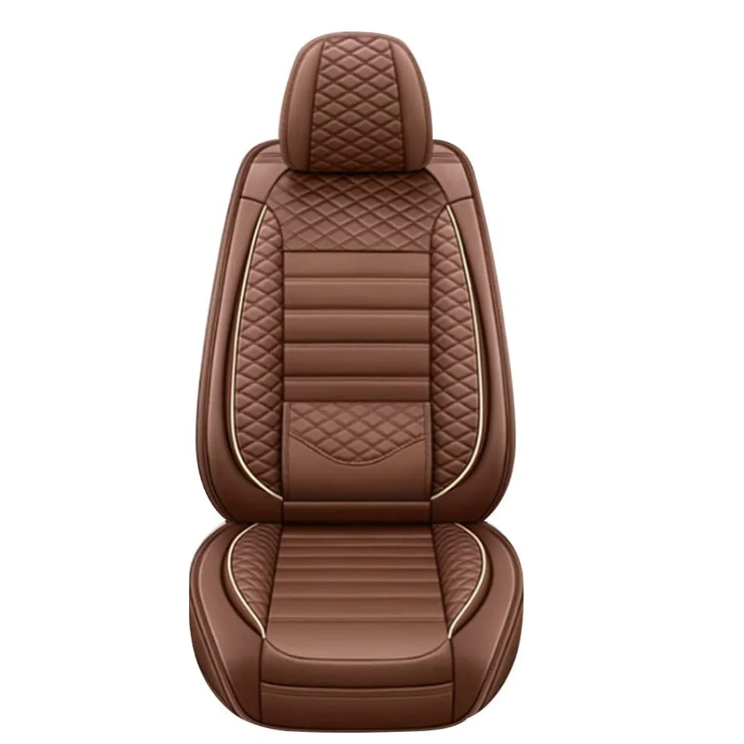 

Muchkey Car Seat Covers Full Set 5 Seat PU Leather Full Coverage Front Rear Seat Covers Protectors Waterproof Airbag Compatible
