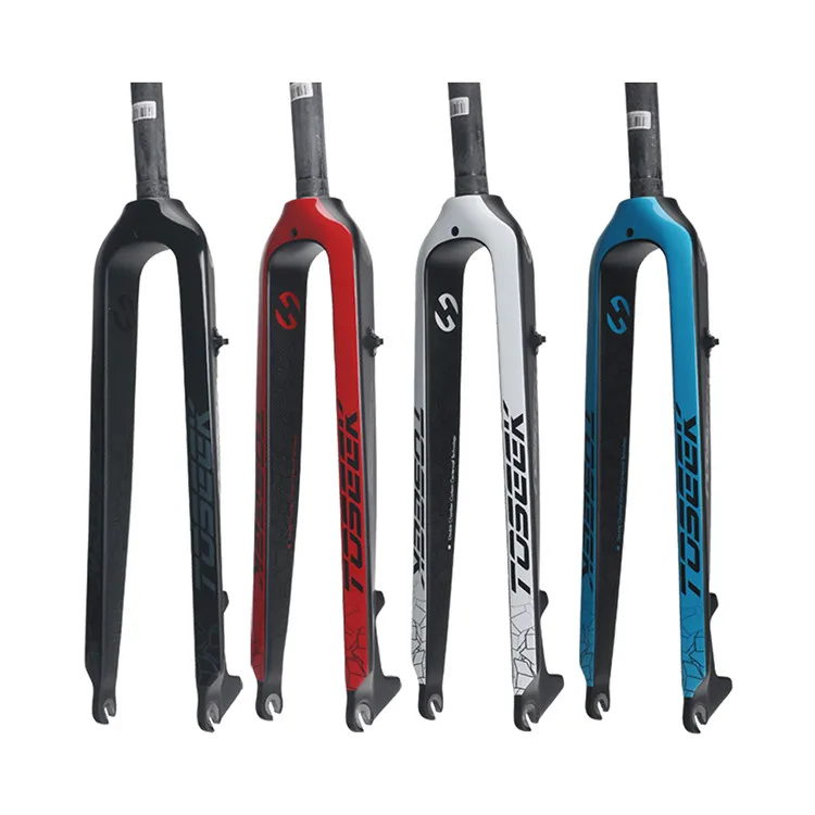 

High Quality wholesale carbon fiber 100mm mtb Mountain bike front fork bicycle, Customized color