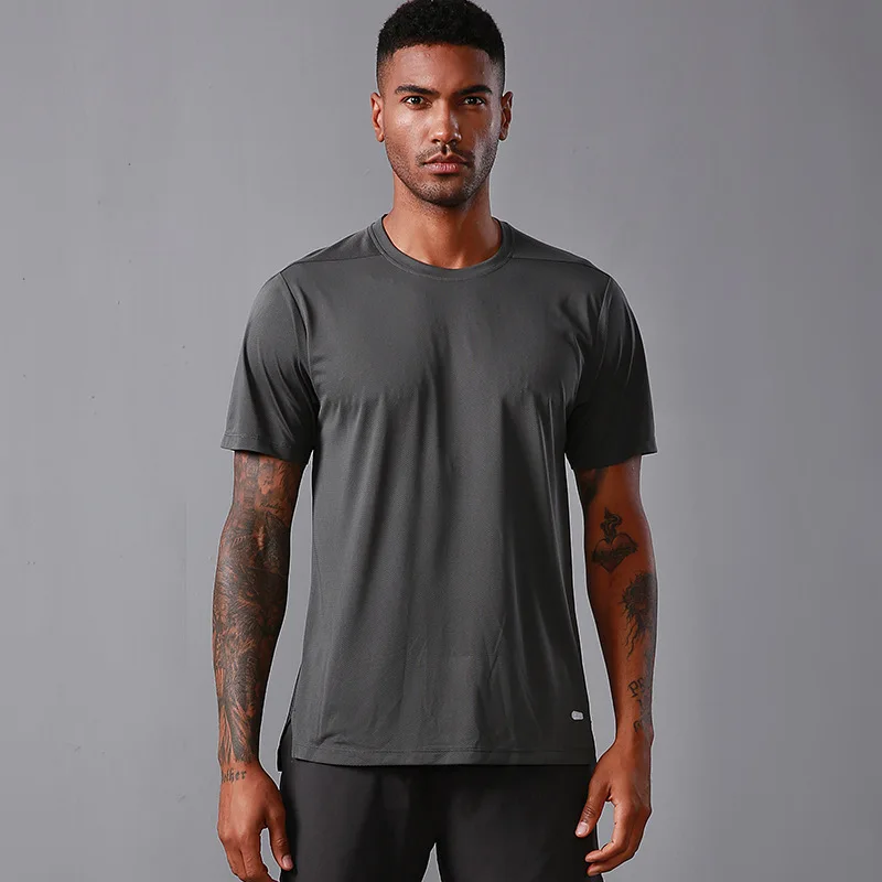 

Breathable Sport Shirt Men Fitness Running T Shirts Quick Drying T-Shirt Outdoor Gym Training Jogging Sportswear