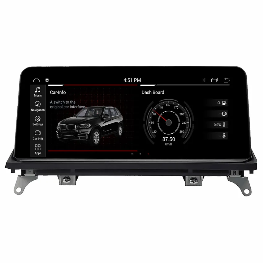 
1920*720 10.25 inch Android 10 8 core CPU 4G RAM 64G ROM Car GPS Navigation For BMW X5 E70 X6 E71 CCC CIC 