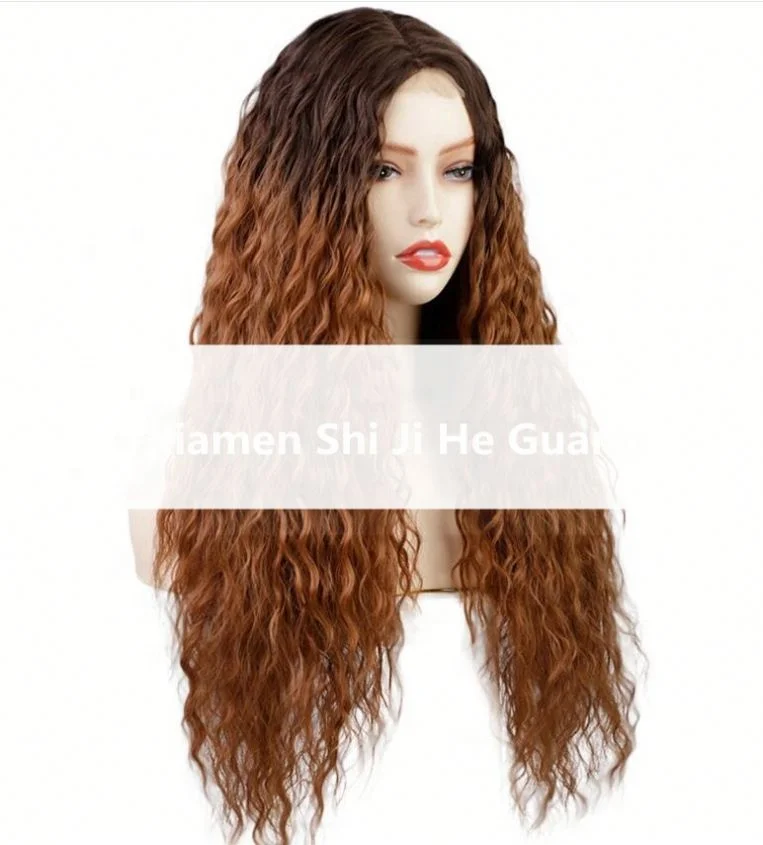 

Jhcentury Classics Wigs Black Brown Fashion Women Long Small Wave Wigs With Before Lace, See details