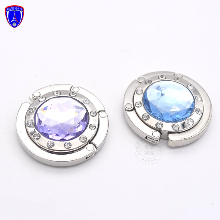 

Crystal lady handbag hooks table custom folding bag purse handbag hook holder bag hangers