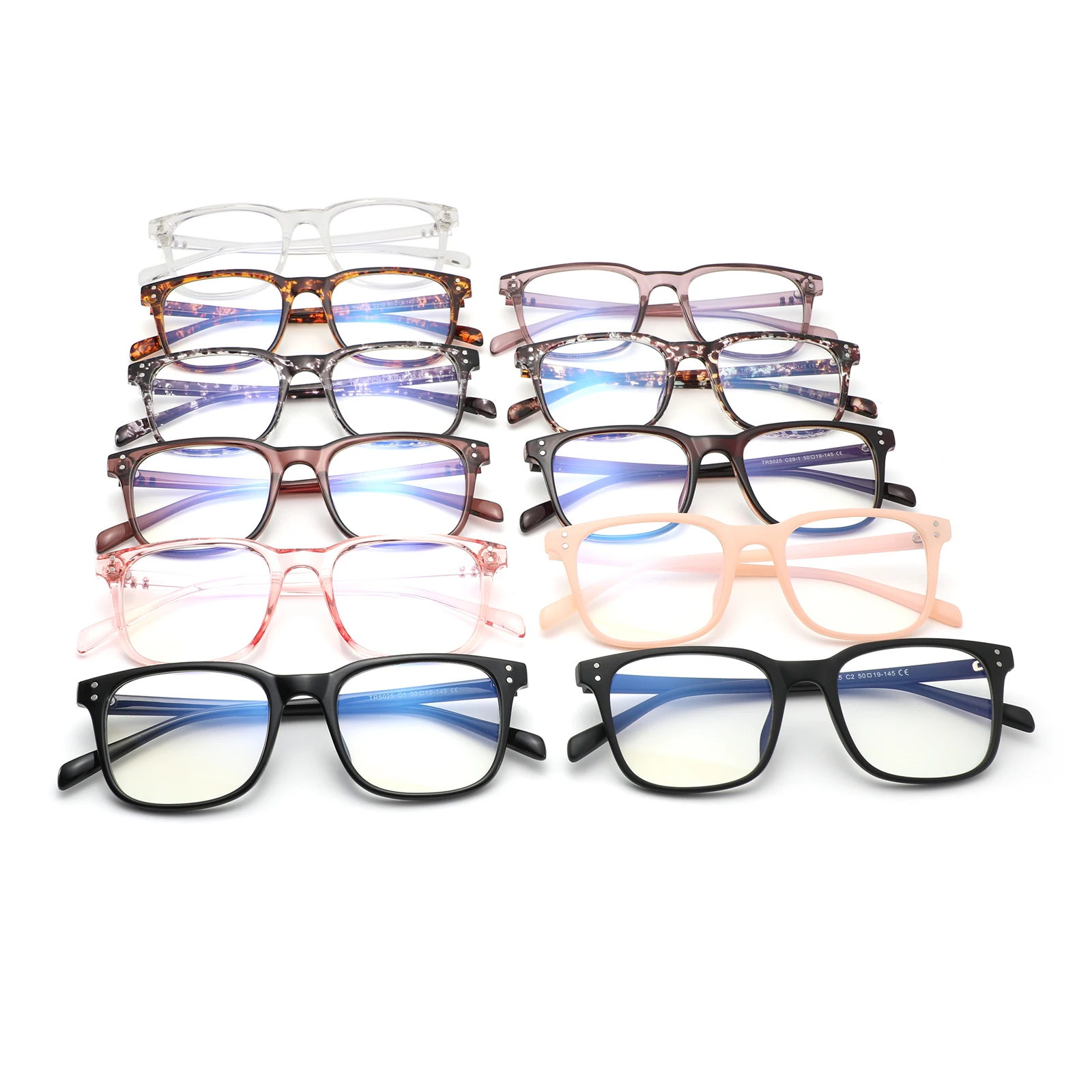 

2021 hot sale blue blocker frames custom logo TR90 Computer Blue Light Blocking Glasses, Custom colors