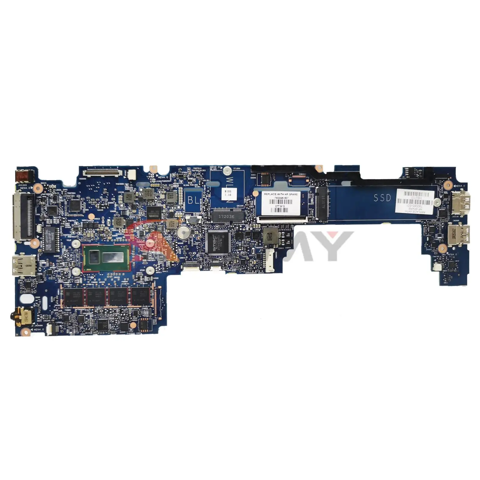 

For HP EliteBook Folio 1020 G1 G2 Laptop Motherboard 790064-001 790064-601 6050A2646201 Mainboard with M-5Y71 8GB Fully Tested