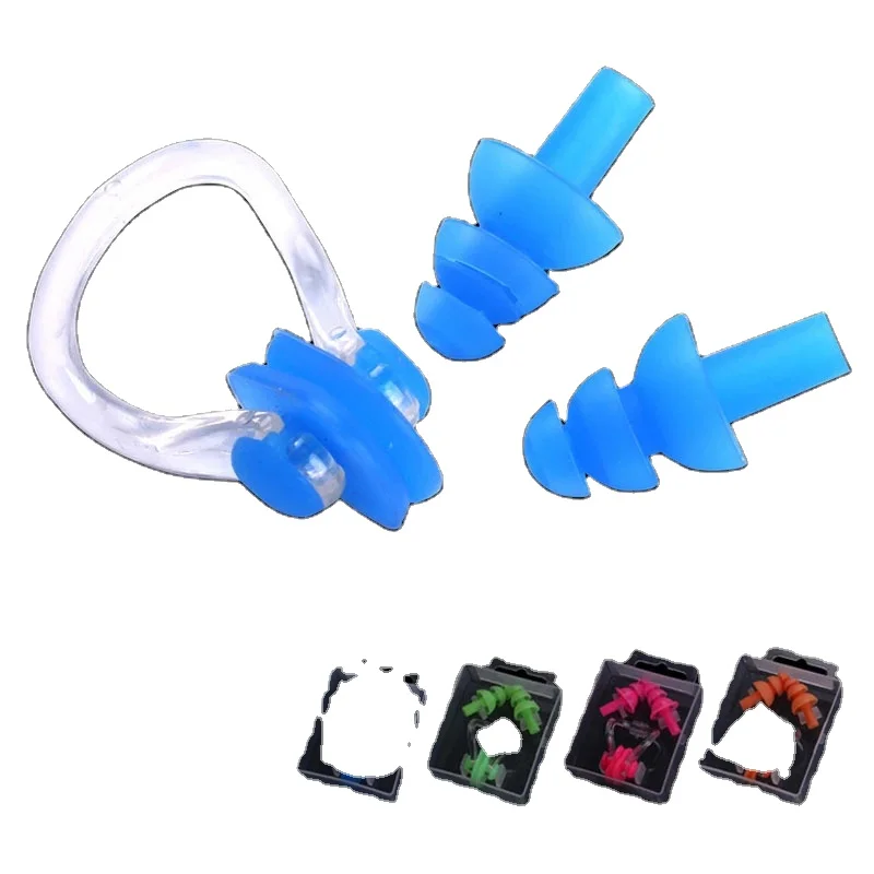 

High quality sound insulation earplug waterproof earplug women's swimming safety noise reduction silicone earplug cover, Blue, black, green, orange, pink, light green