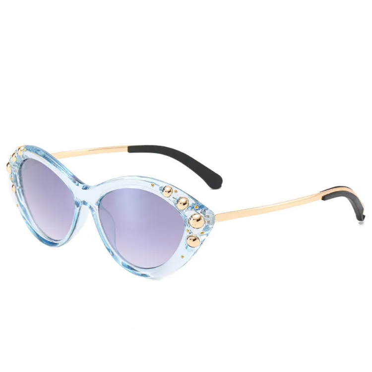 

Sexy Women Cat Eye Sunglasses Brand Designer 2019 Rhinestone Sun Glasses, Mix color or custom colors