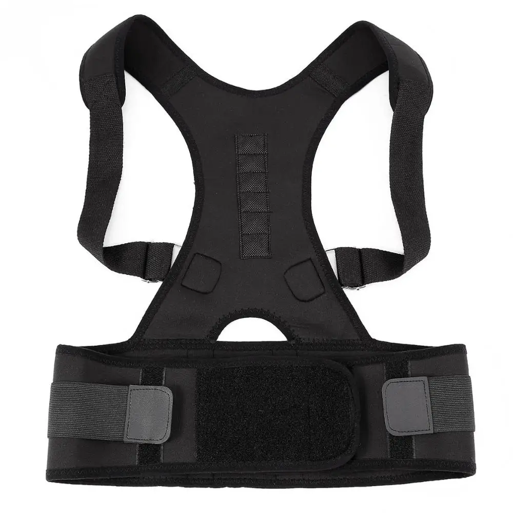 

Fully Adjustable Posture Lumbar Support Belt Back Magnetic Posture Corrector Back Support, Black,white,pink,blue