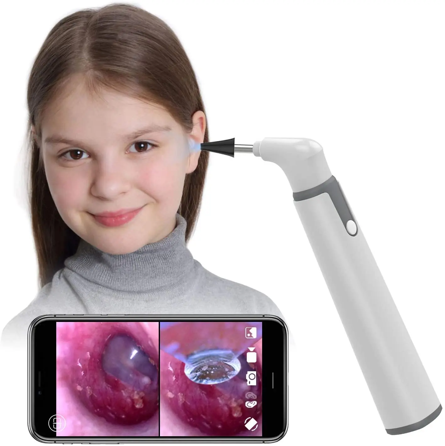 

New Design Ear Camera with Wifi Ear Otoscope 1080P visible Ear Cleaning Tool for Wide Use